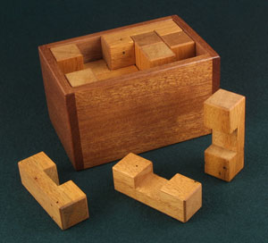 Eighteen Burr Pieces Packing Puzzle